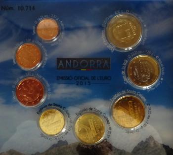 Kleinmünzsatz Euro 2015 Andorra