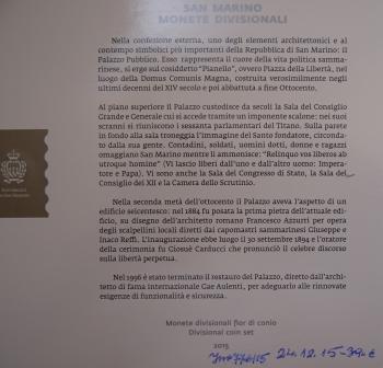 Kleinmünzsatz Euro 2015 San Marino Klassische Motive