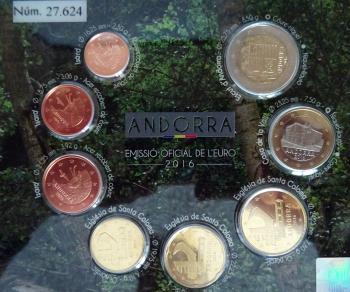 Kleinmünzsatz Euro 2016 Andorra