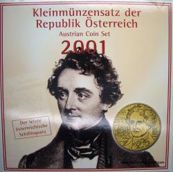 Kleinmünzsatz 2001 Schilling Set Hgh