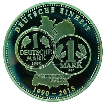 Medaille Deutschland 2015 25 Jahre Währungsunion