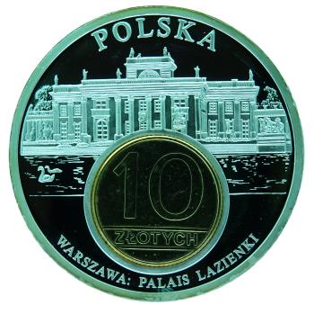 Medaille Polen Das Geld Europas 10 Zlotych