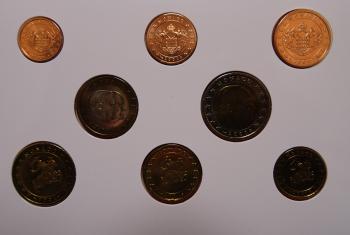 Kleinmünzsatz Euro 2001 Monaco Blister unzirkuliert