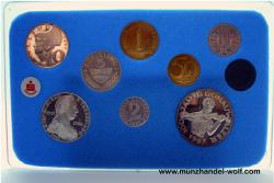 Kleinmünzsatz 1967 Schilling Set PP