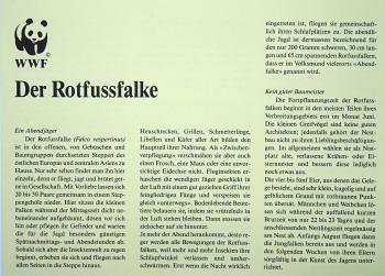 Numisbrief Ungarn 50 Forint 1988 Der Rotfußfalke mit Briefmarke