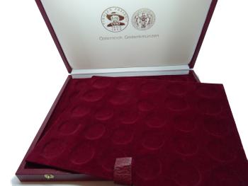 Gedenkmünzkassette für 25 und 50 Schilling Münzen