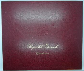 Gedenkmünzkassette für 25 und 50 Schilling Münzen