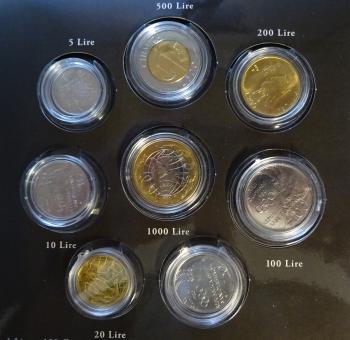 Kleinmünzsatz Lira und Euro