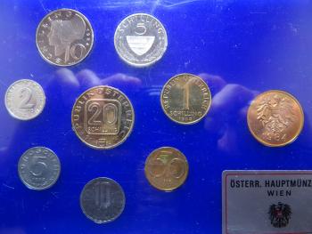 Kleinmünzsatz 1984 Schilling Set PP