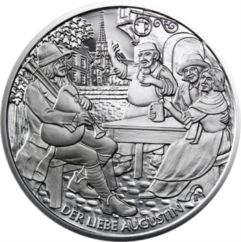 10 Euro Silber 2011 Der liebe Augustin PP
