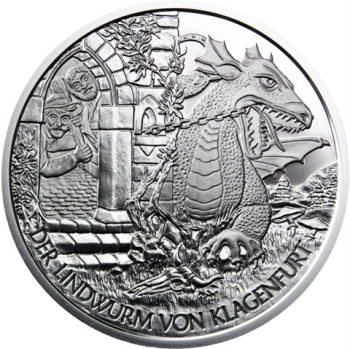 10 Euro Silber 2011 Der Lindwurm in Klagenfurt PP