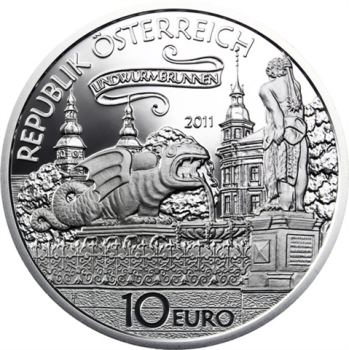 10 Euro Silber 2011 Der Lindwurm in Klagenfurt PP