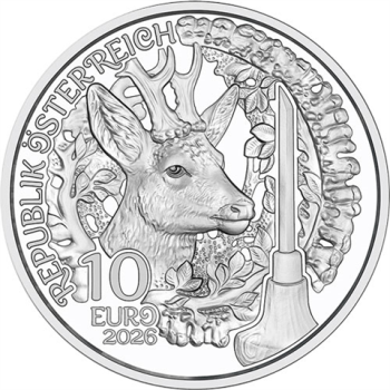 10 Euro Silber 2026 Anpirschen Horn PP