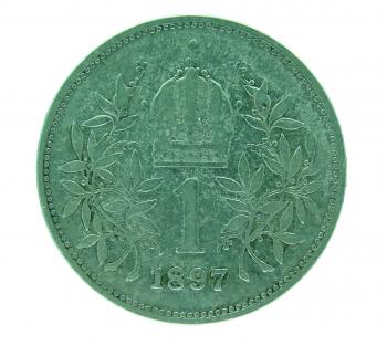 1 Krone 1897 Silber Franz Joseph I.