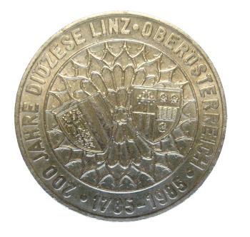 20 Schilling 1985 200 Jahre Diözese Linz