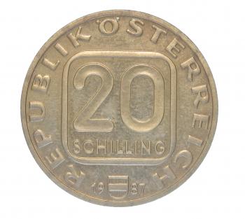 20 Schilling 1987 – Erzbischof Graf Thun – Rückseite