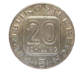20 Schilling 1991 Franz Grillparzer