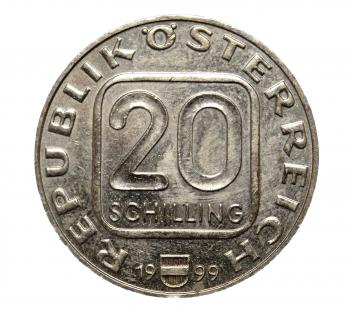 20 Schilling 1999 – Hugo von Hofmannsthal – Rückseite