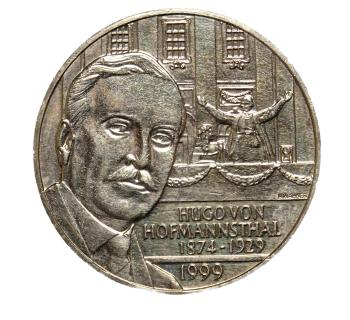 20 Schilling 1999 – Hugo von Hofmannsthal – Vorderseite