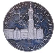 100 Schilling Silber 1976 XII. Olympische Winterspiele Innsbruck 2. Ausgabe Wien PP