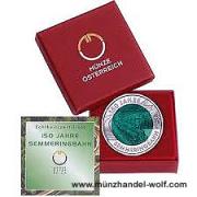 25 Euro Silber Niob 2004 150 Jahre Semmeringbahn