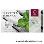 5 Euro Silber 2014 Glück zum Schenken Hgh Blister