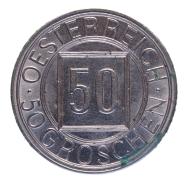 50 Groschen 1934 Cu-Ni Nachtschilling